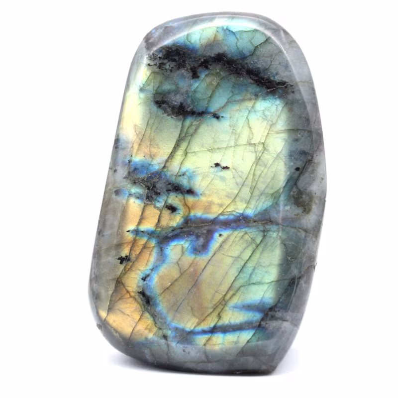 Labradorita: Descubra os segredos desta pedra com reflexos misteriosos labradorite bloc 091