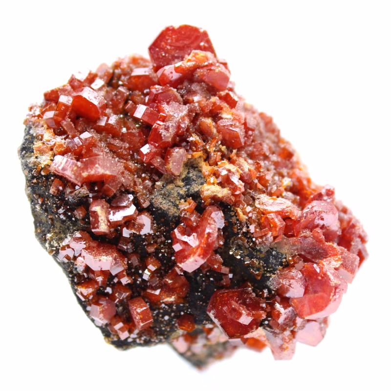 Descubra a vanadinita vanadinite maroc 018