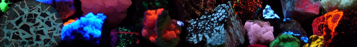 Minerais Fluorescentes: Quando as Pedras Brilham no Escuro Fluorescent minerals hg