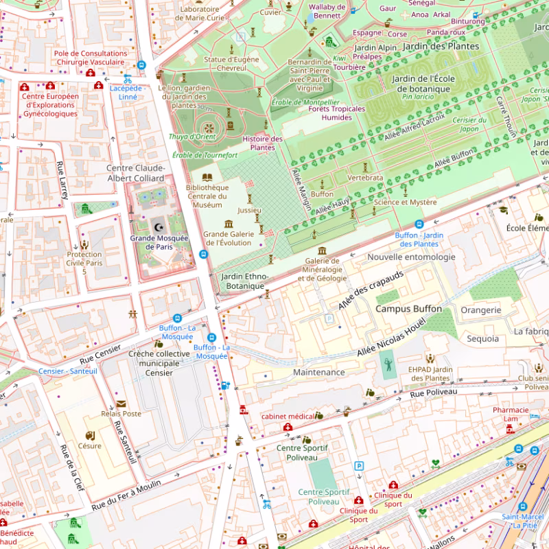 Galeria de Geologia e Mineralogia do Jardin des Plantes em Paris paris museeum openstreetmap