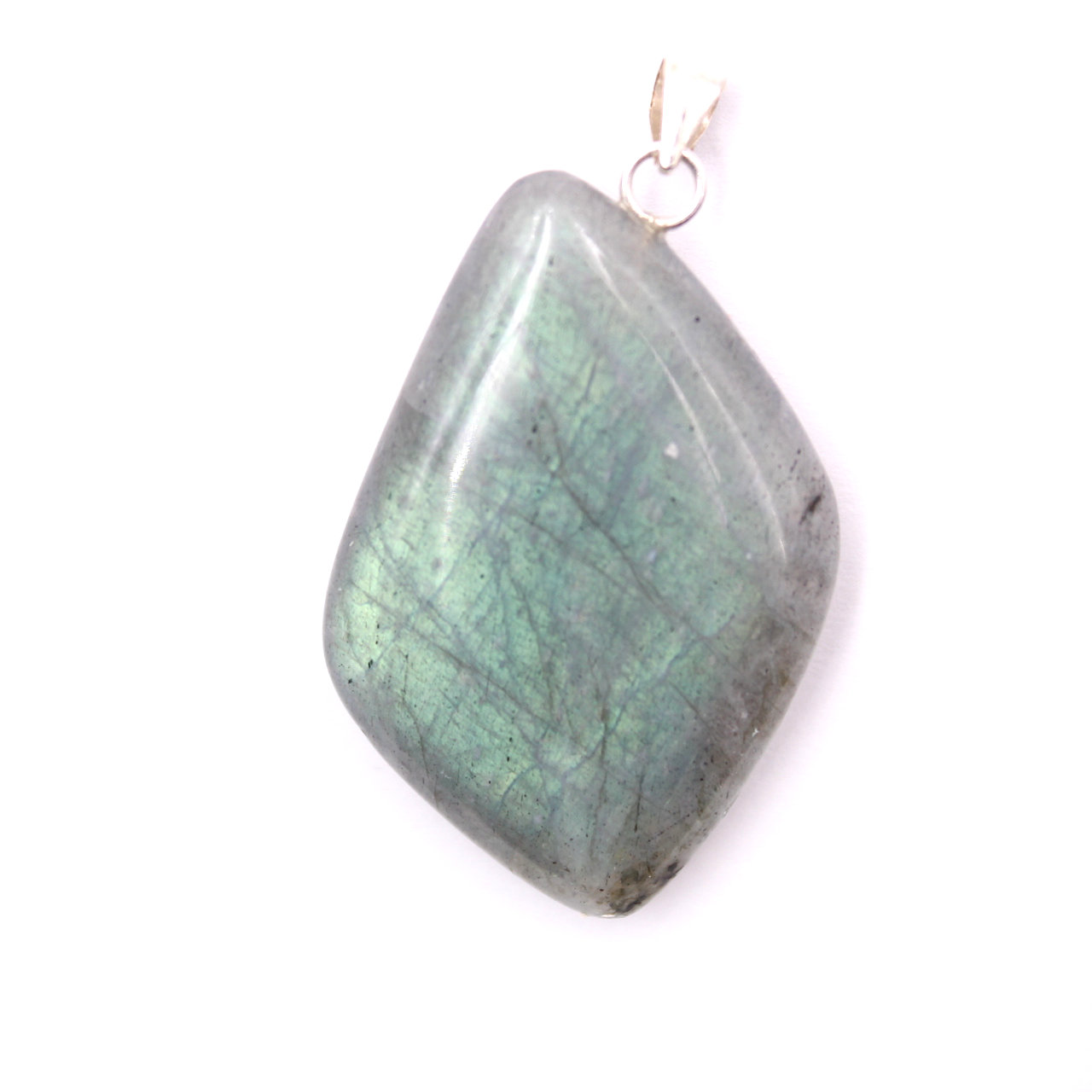 Pingente de labradorite em prata de lei 925