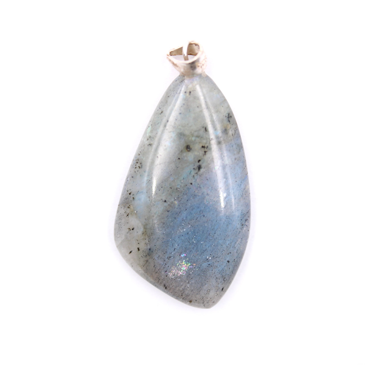 Pingente de labradorite em prata de lei 925