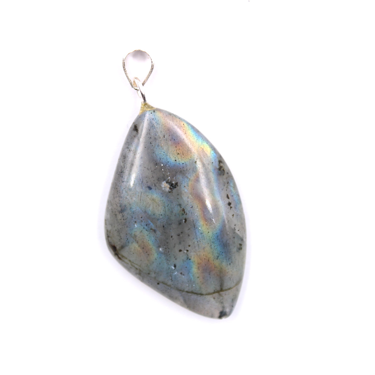 Pingente de labradorite em prata de lei 925
