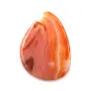 Pingente de ágata laranja em forma de gota - 0