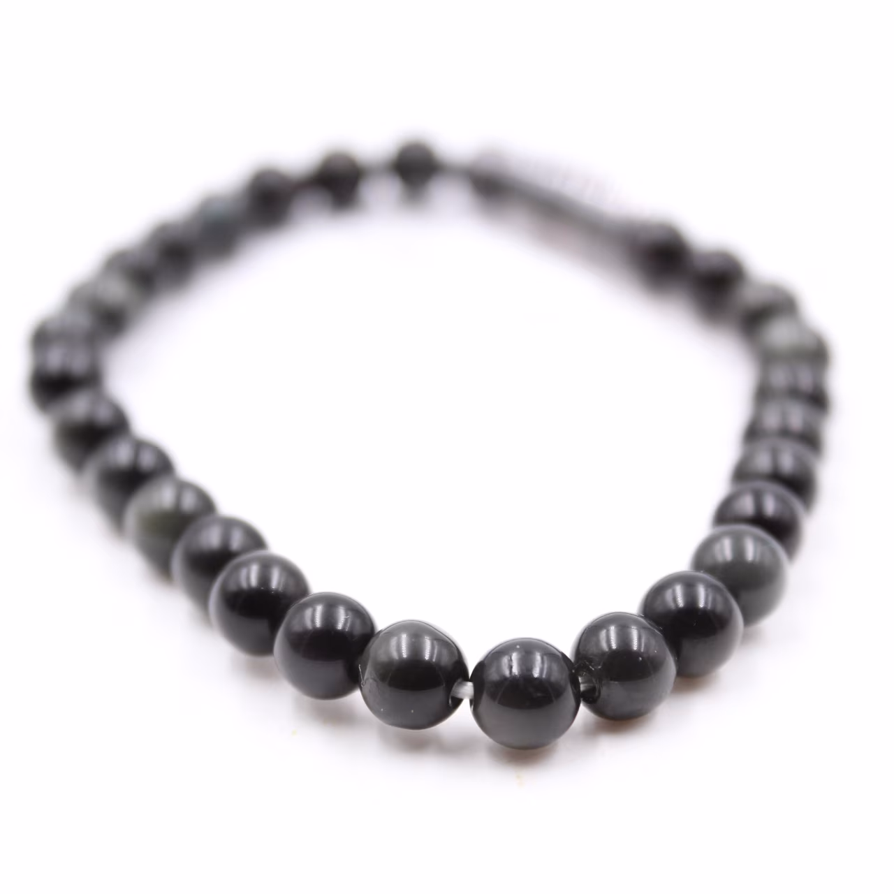 Pulseira obsidiana 6 mm