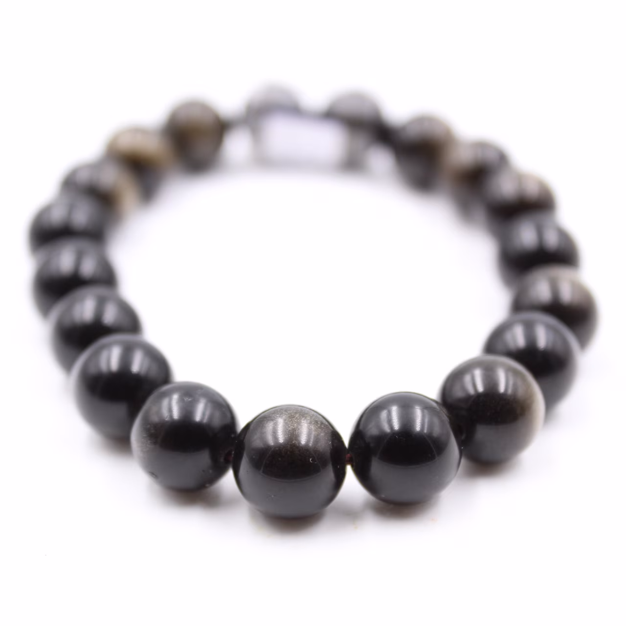 Pulseira obsidiana 10 mm