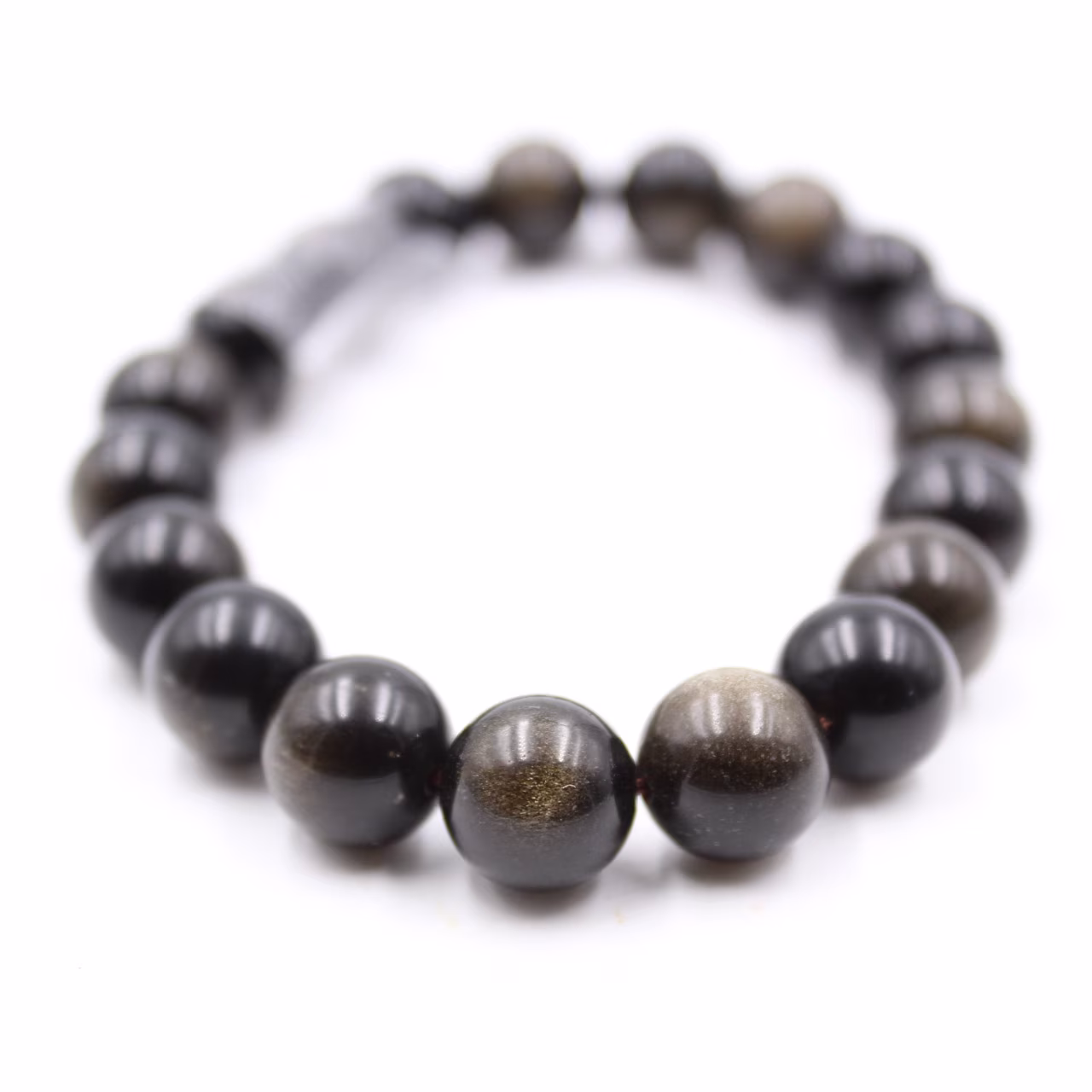 Pulseira obsidiana 10 mm