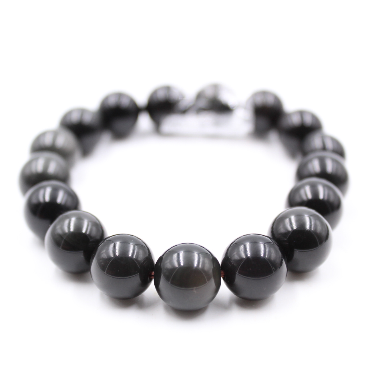 Pulseira obsidiana 12 mm