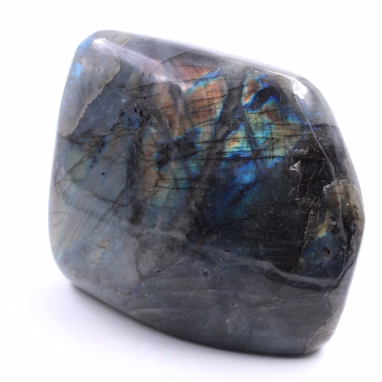 Pedra ornamental de labradorita de forma livre