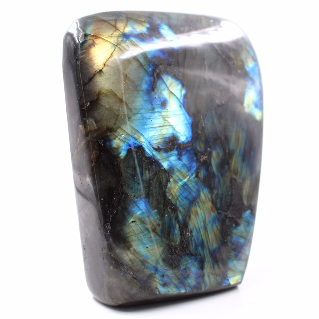 Pedra ornamental de labradorita de forma livre