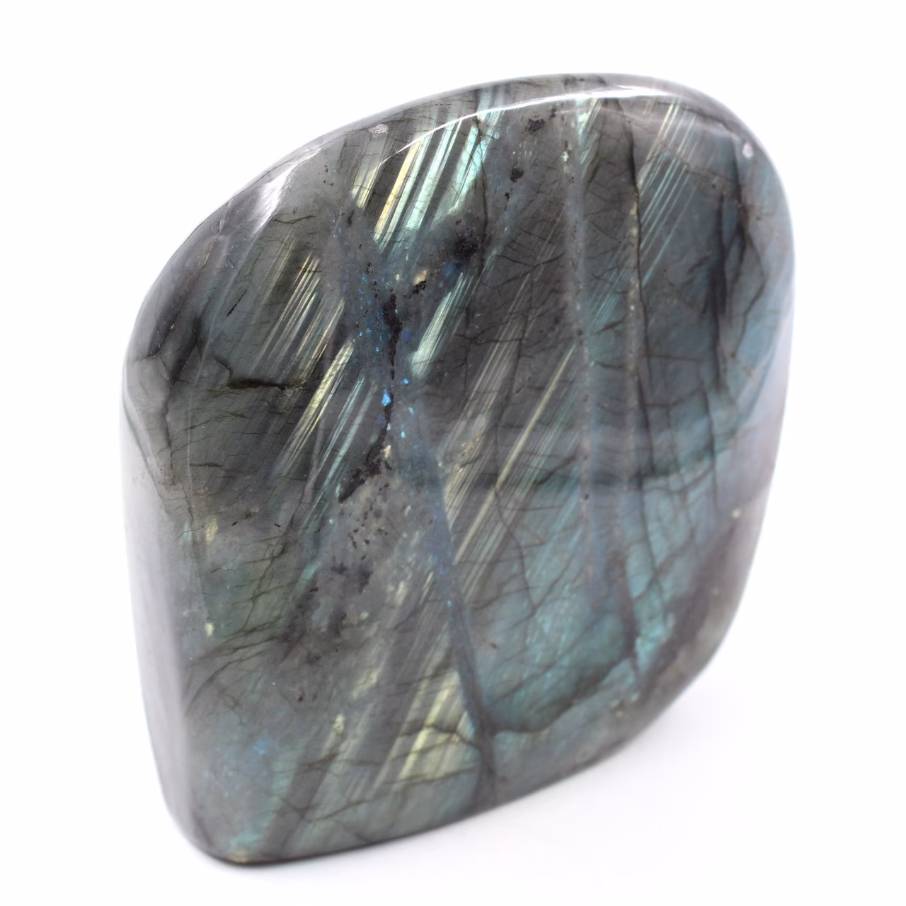 Pedra ornamental de labradorita de forma livre