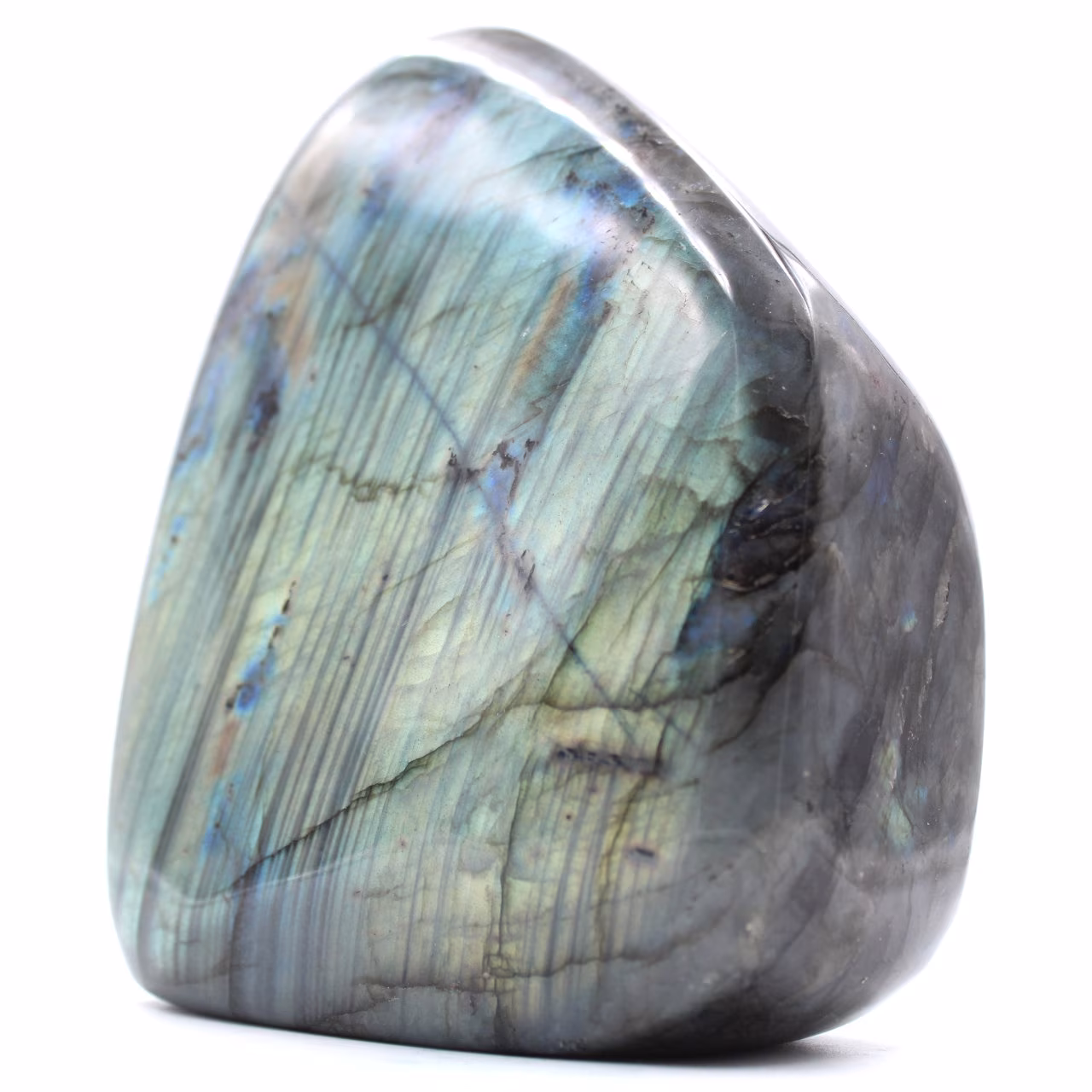 Pedra ornamental de labradorita de forma livre