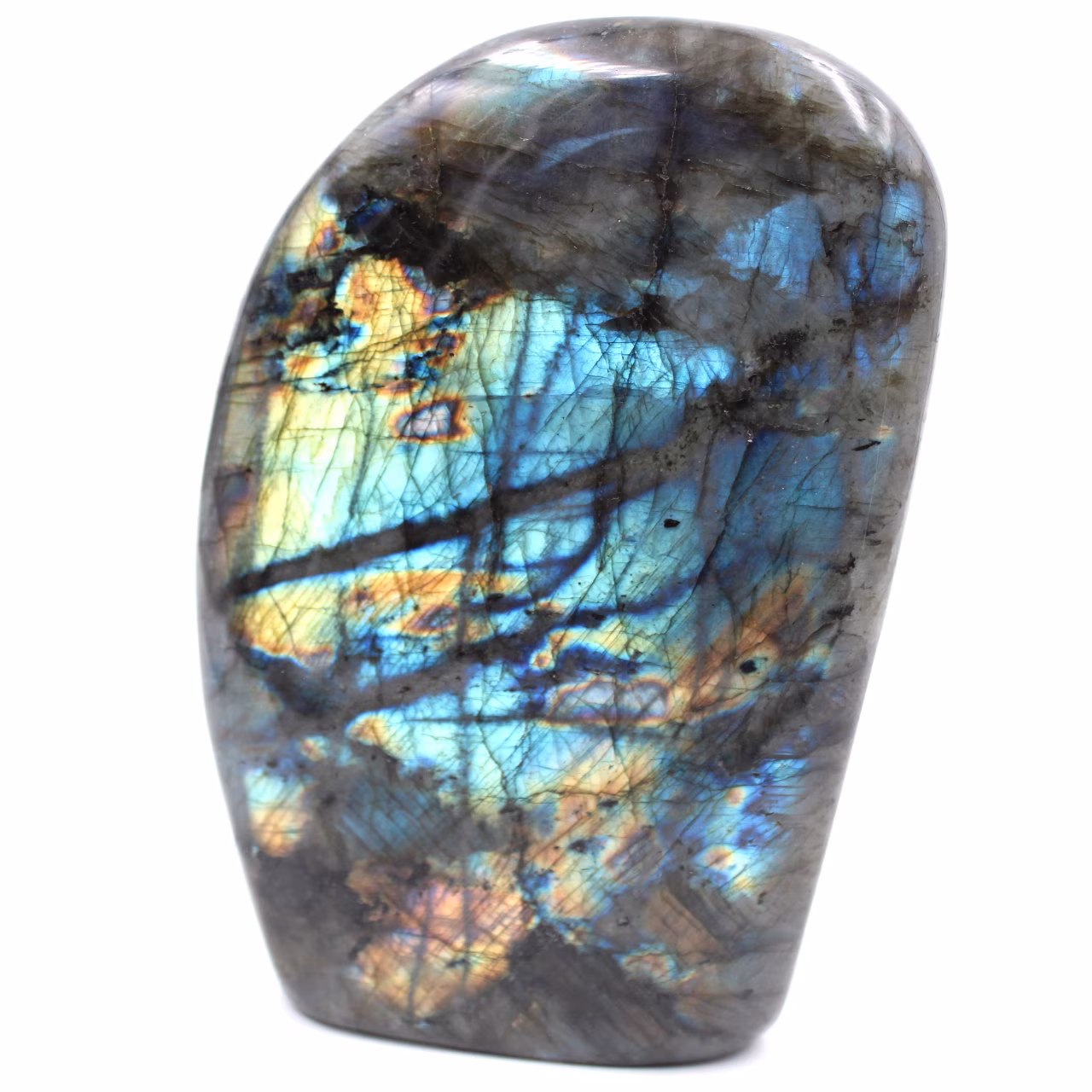 Pedra ornamental de labradorita de forma livre