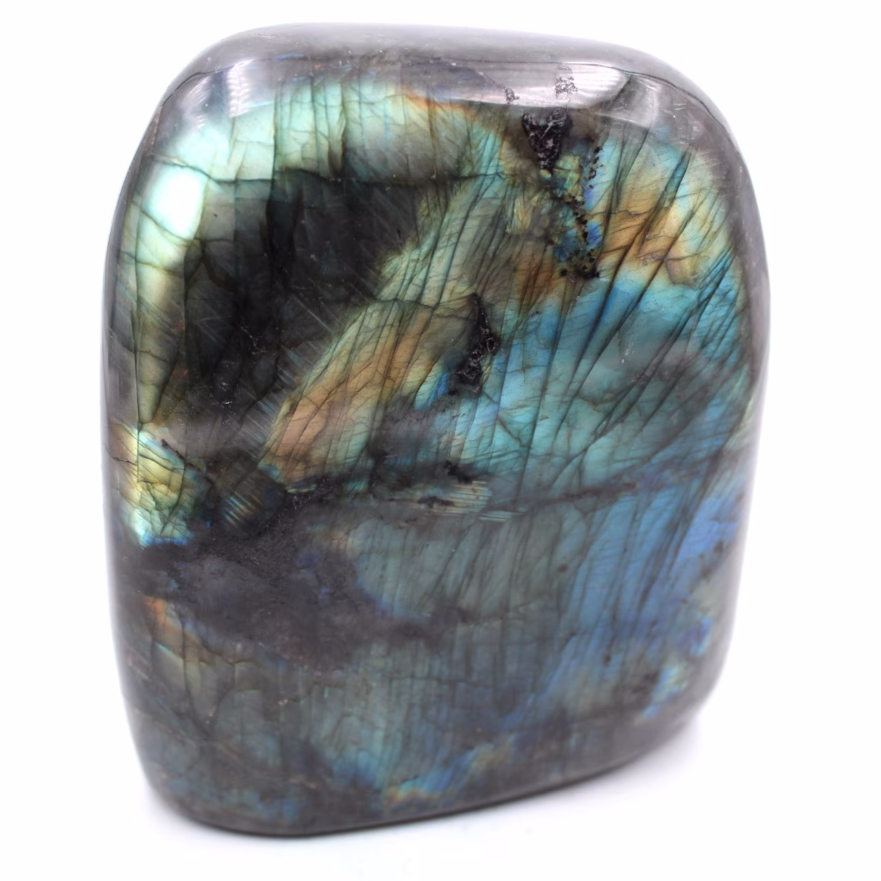 Pedra ornamental de labradorita de forma livre
