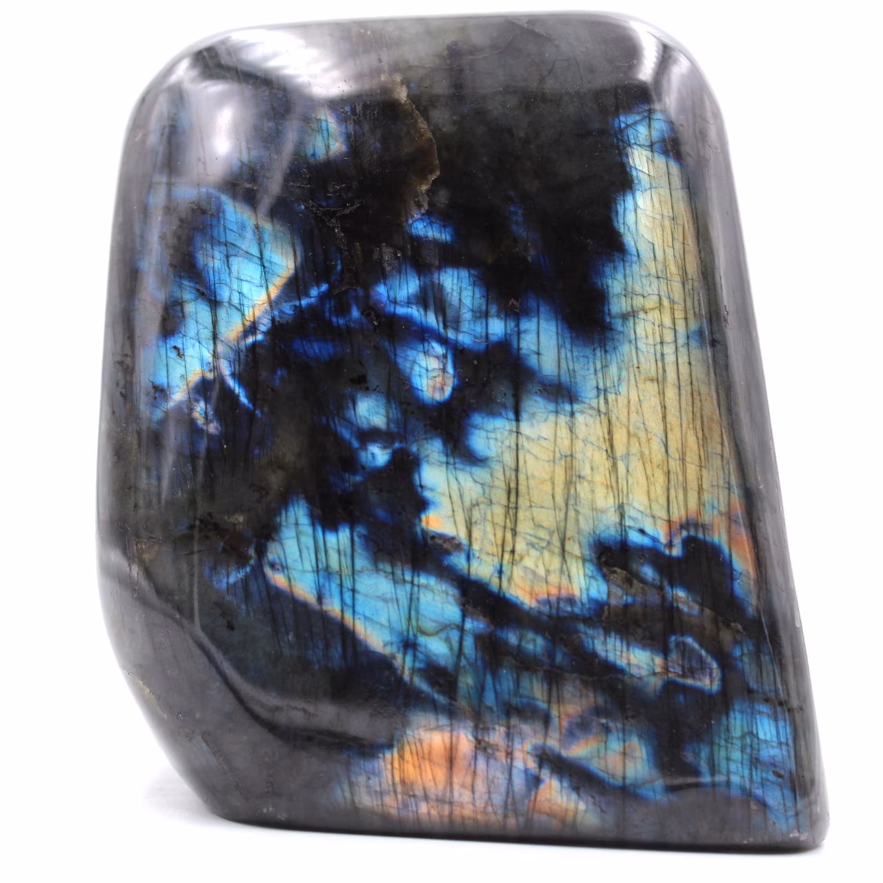 Pedra ornamental de labradorita de forma livre