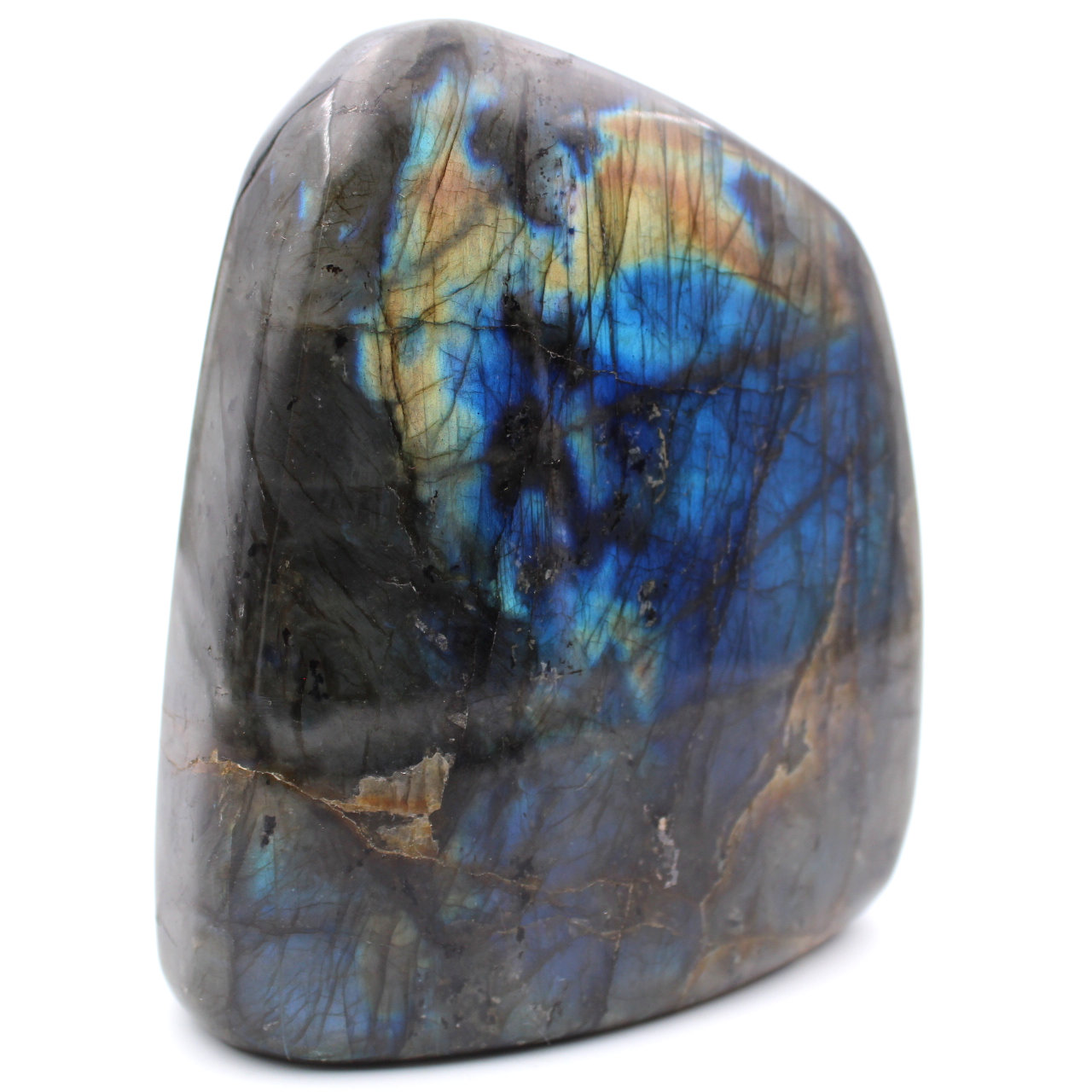 Pedra ornamental de labradorita de forma livre