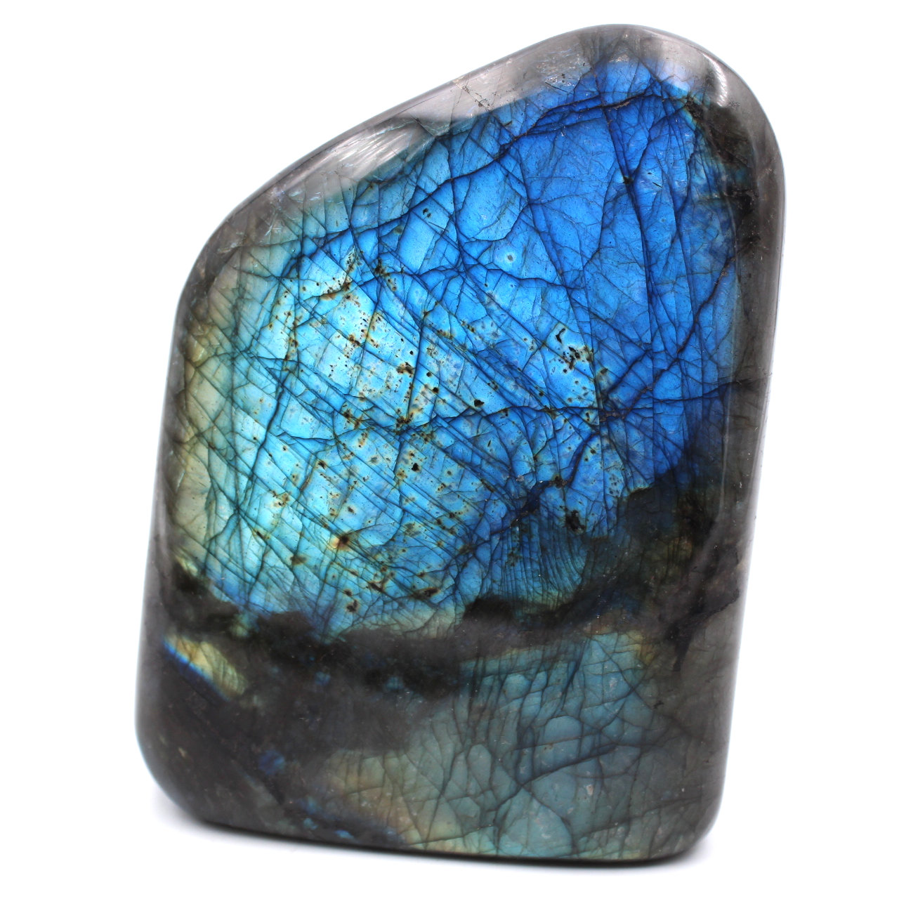 Pedra ornamental de labradorita de forma livre
