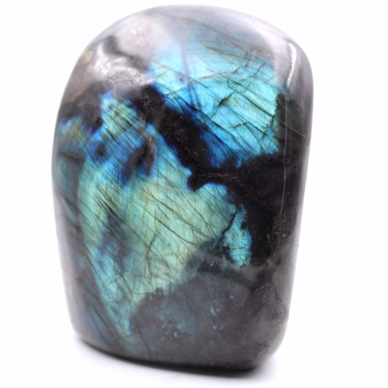 Pedra ornamental de labradorita de forma livre