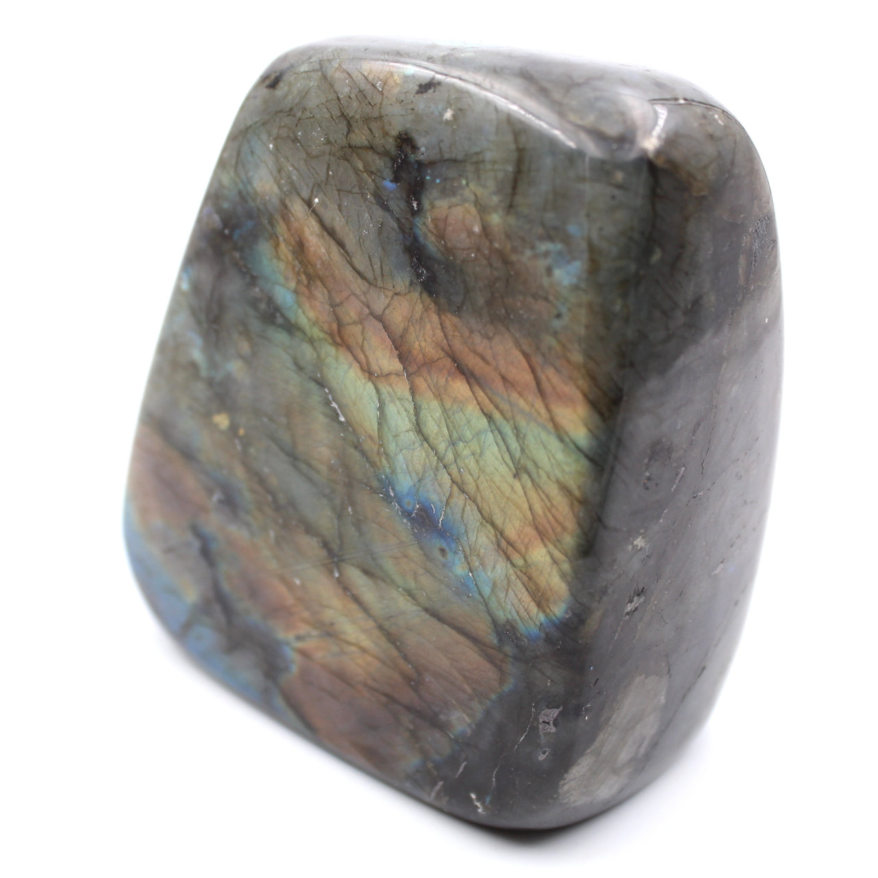 Pedra ornamental de labradorita de forma livre