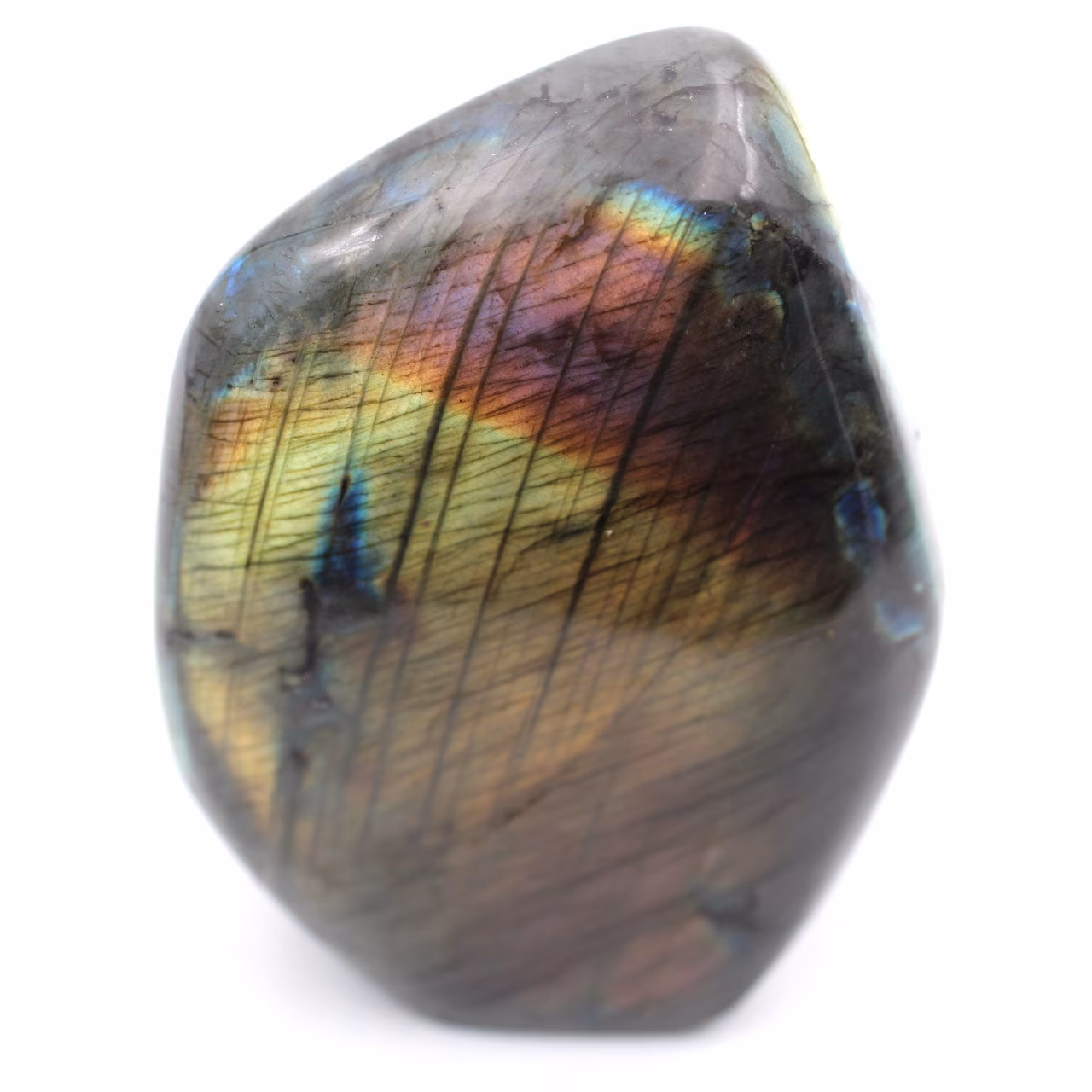 Pedra ornamental de labradorita de forma livre