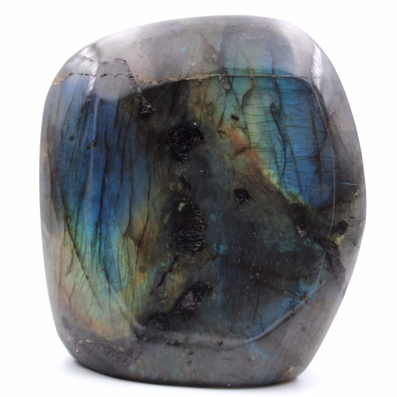 Pedra ornamental de labradorita de forma livre