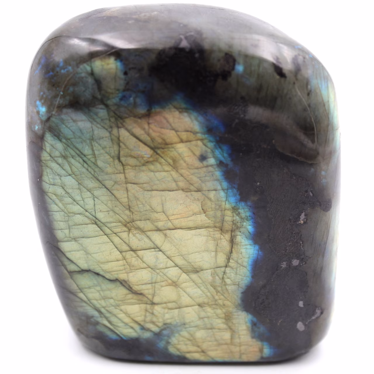 Pedra ornamental de labradorita de forma livre