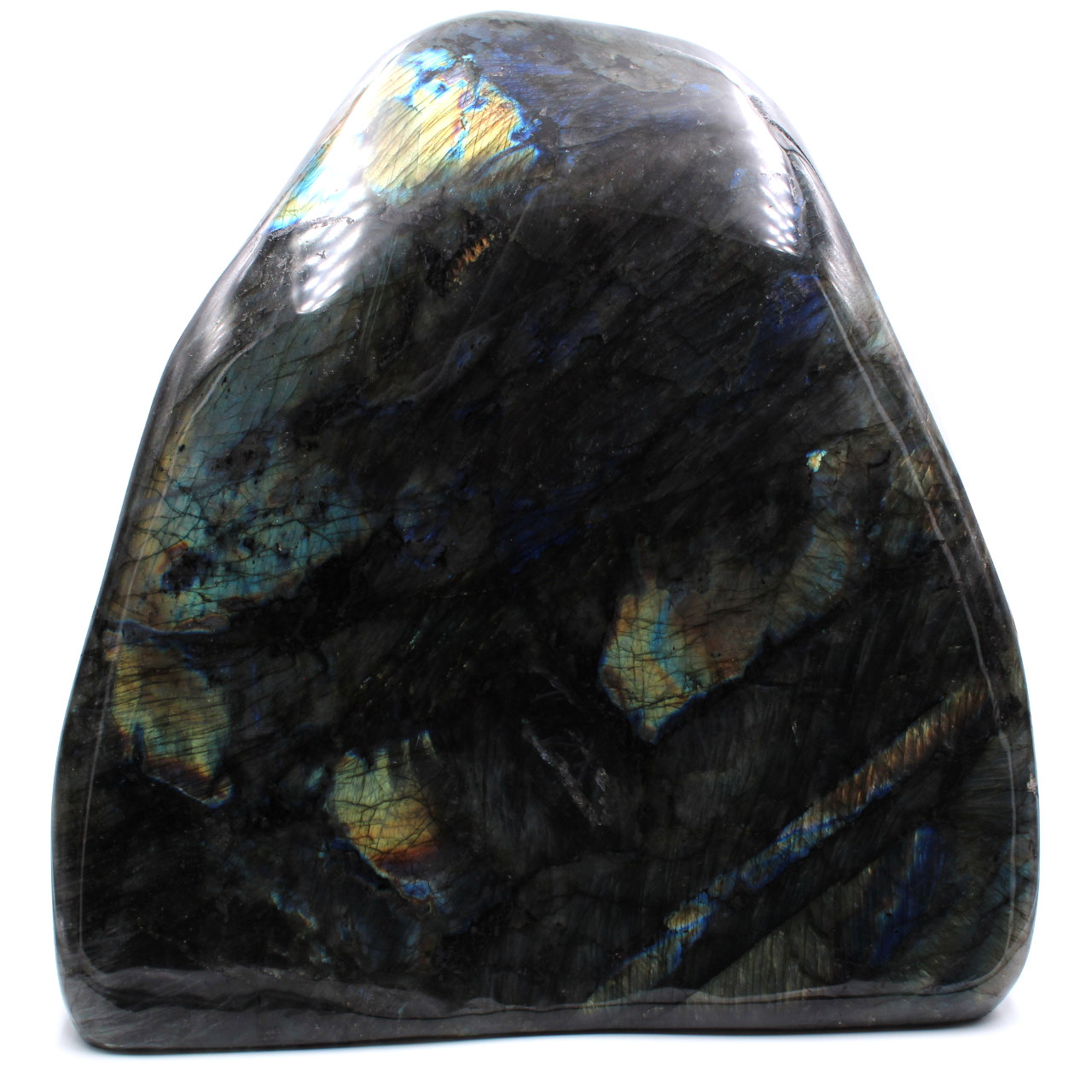 Pedra ornamental de labradorita de forma livre