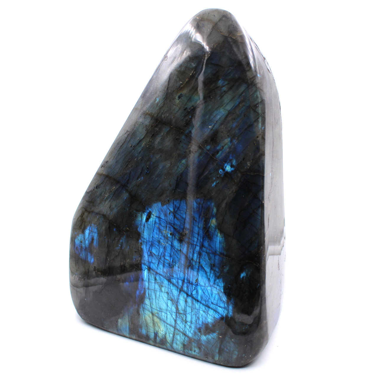 Pedra ornamental de labradorita de forma livre
