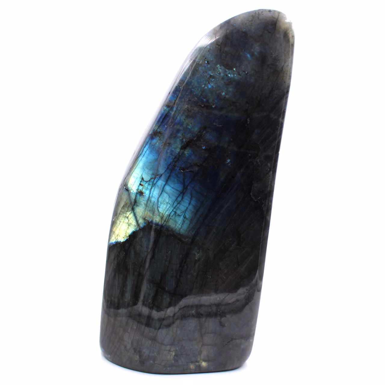 Pedra ornamental de labradorita de forma livre
