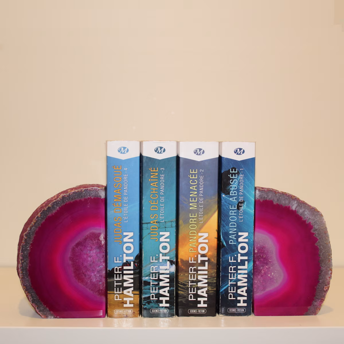 Suporte para livros em ágata 2 peças