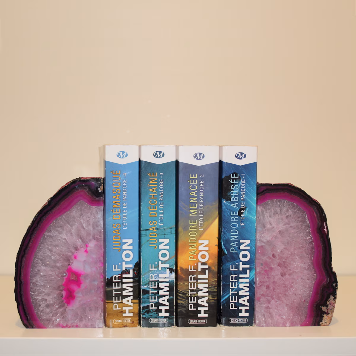Suporte para livros em ágata 2 peças