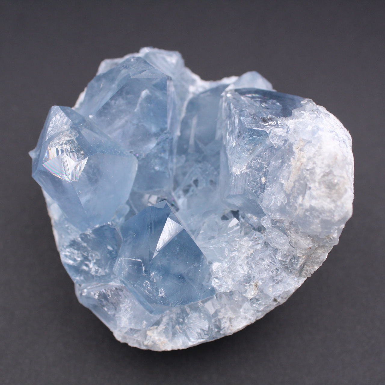 Cristais de celestita azul