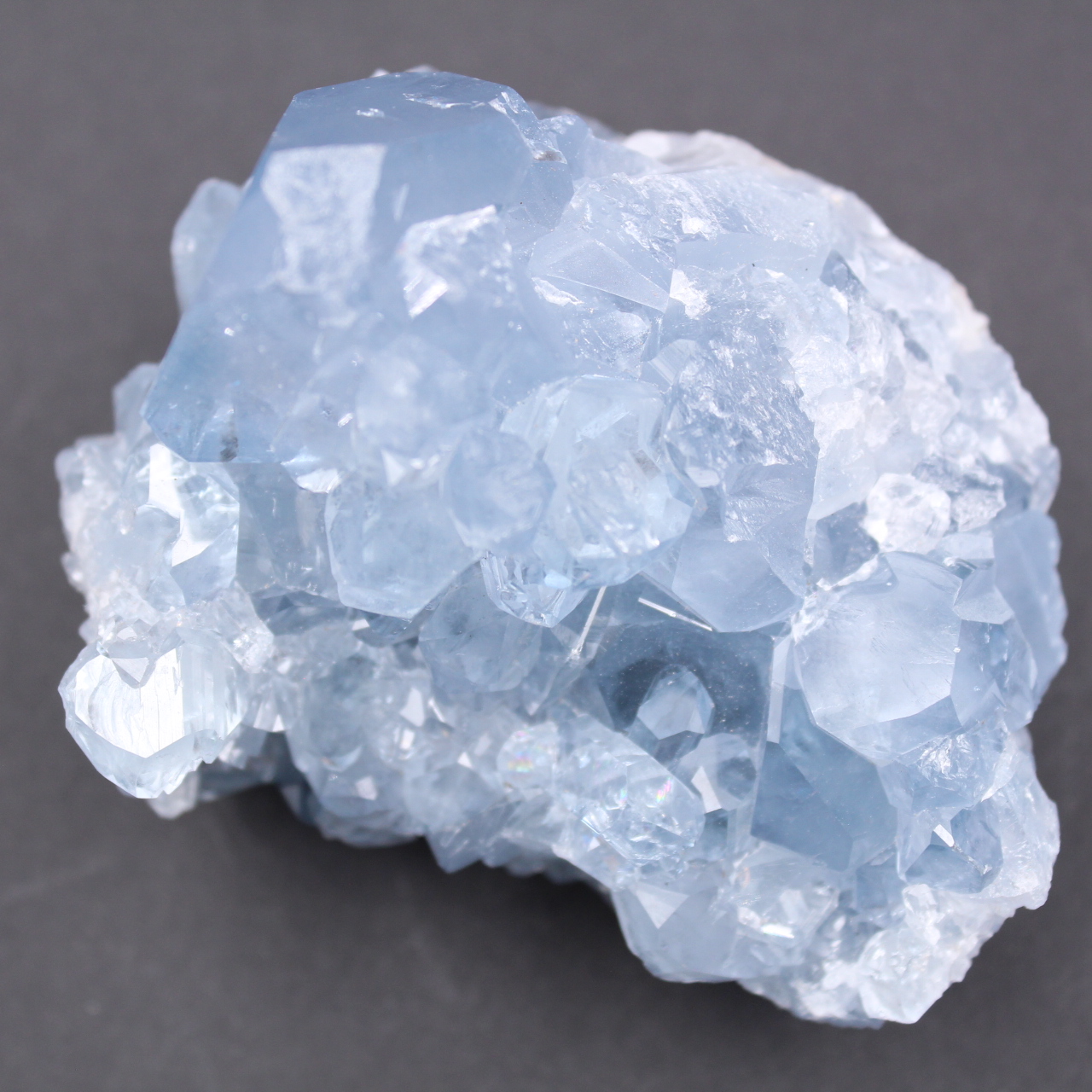 Cristais de celestita azul