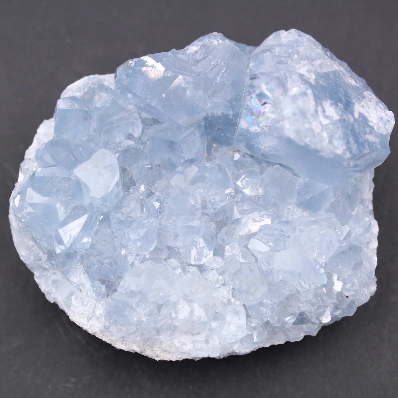 Cristais de celestita azul