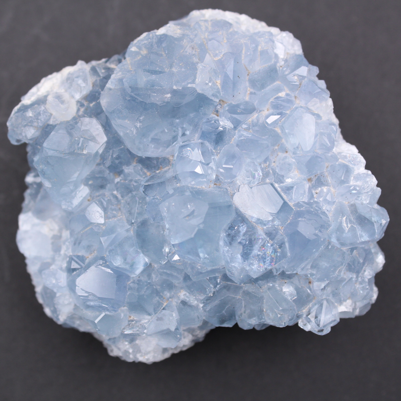 Cristais de celestita azul