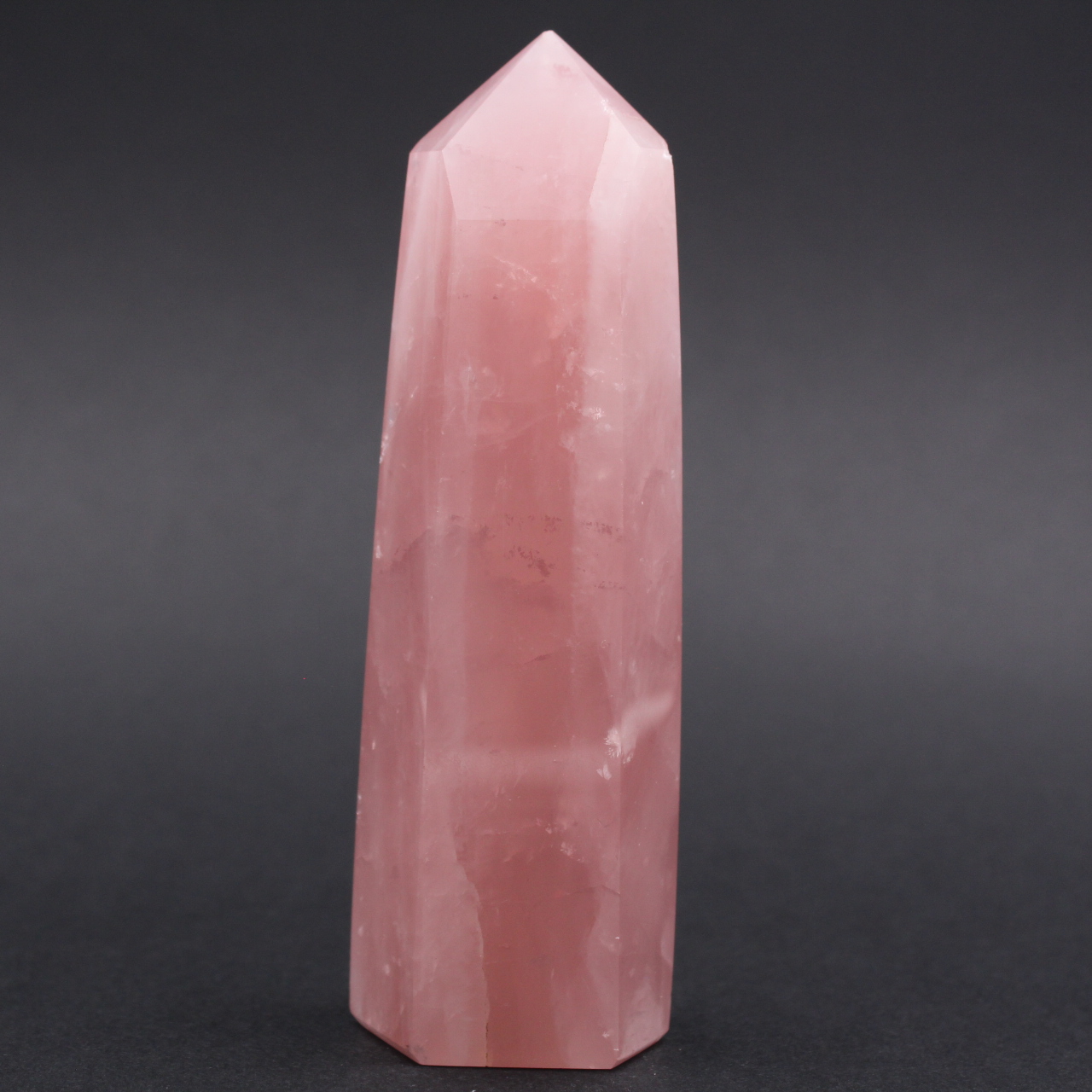 Prisma de quartzo rosa
