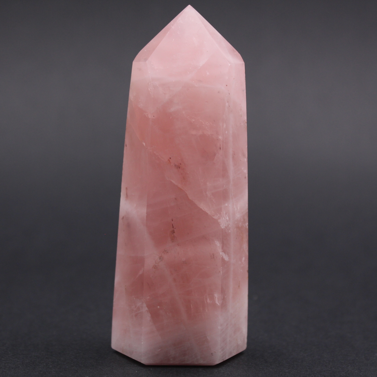 Prisma de quartzo rosa