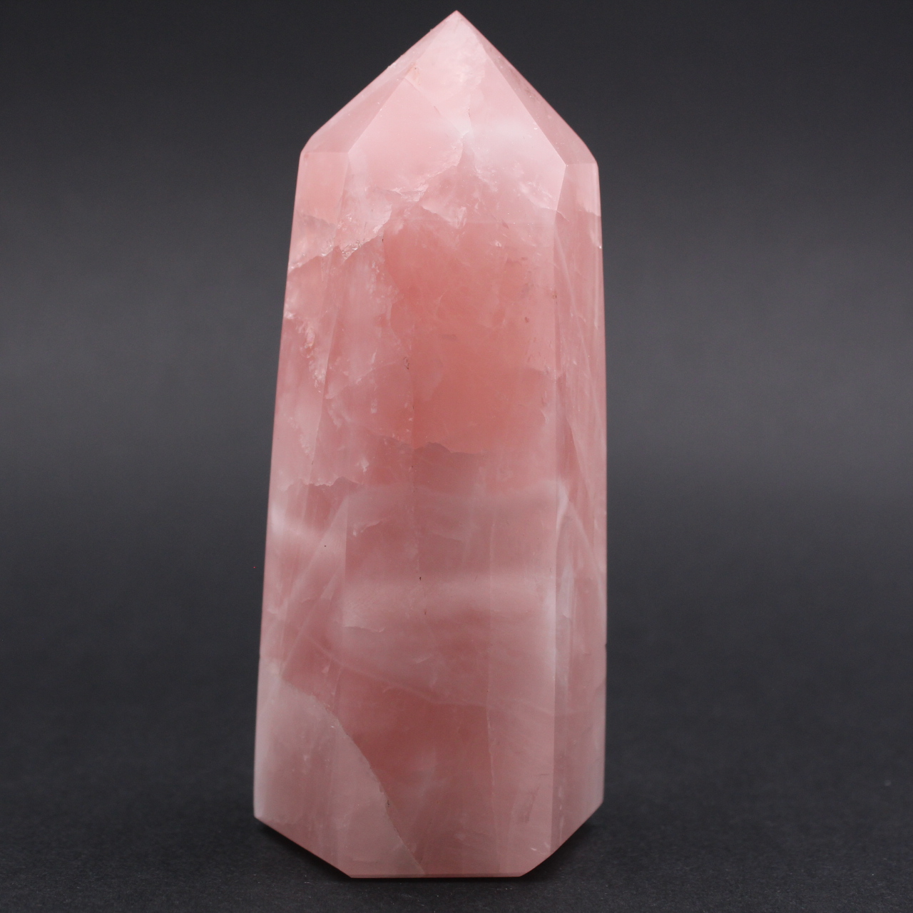 Prisma de quartzo rosa
