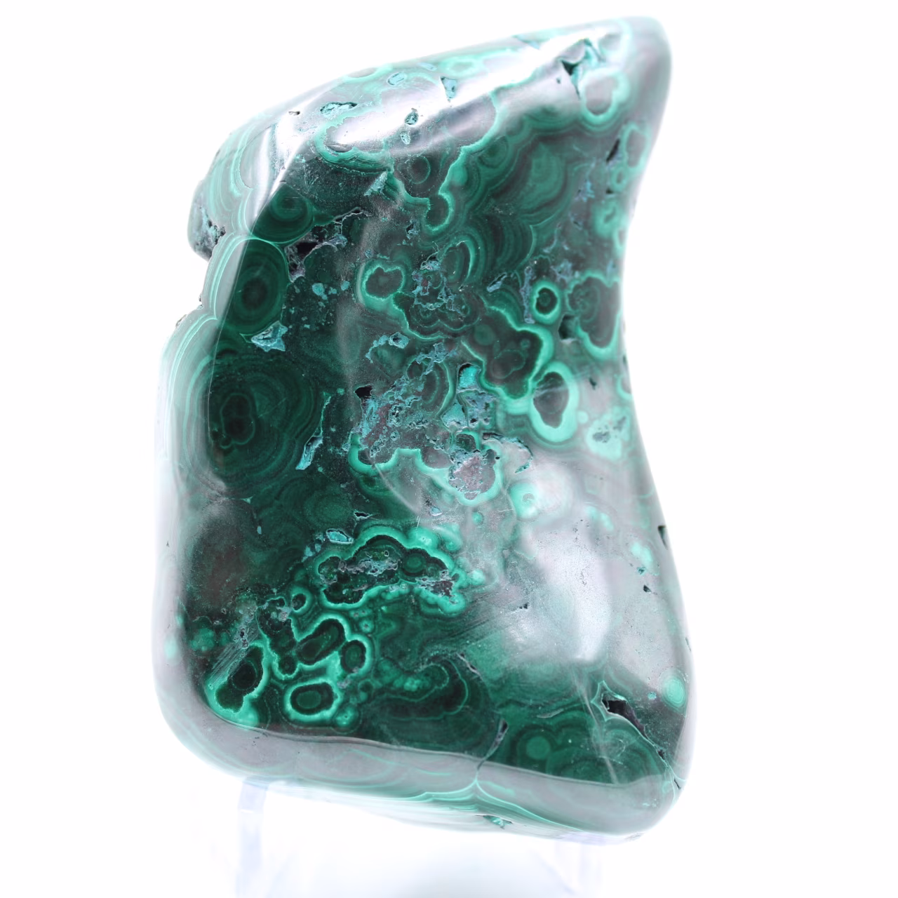 Pedra semi-polida de malaquita
