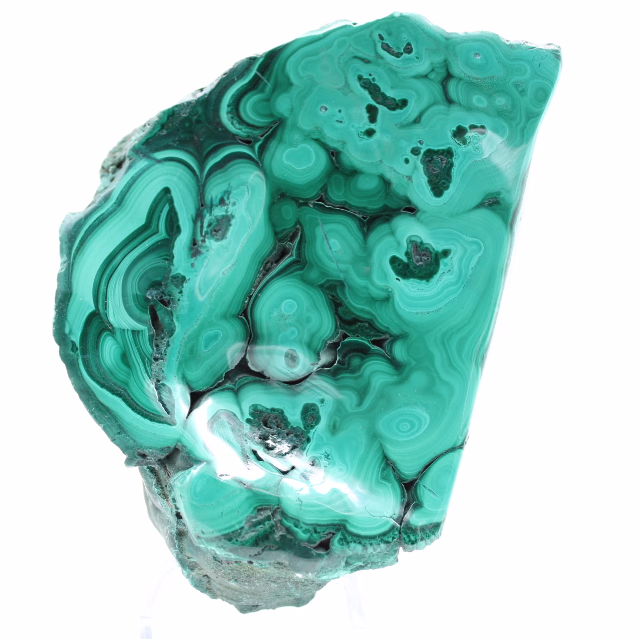 Pedra semi-polida malaquita