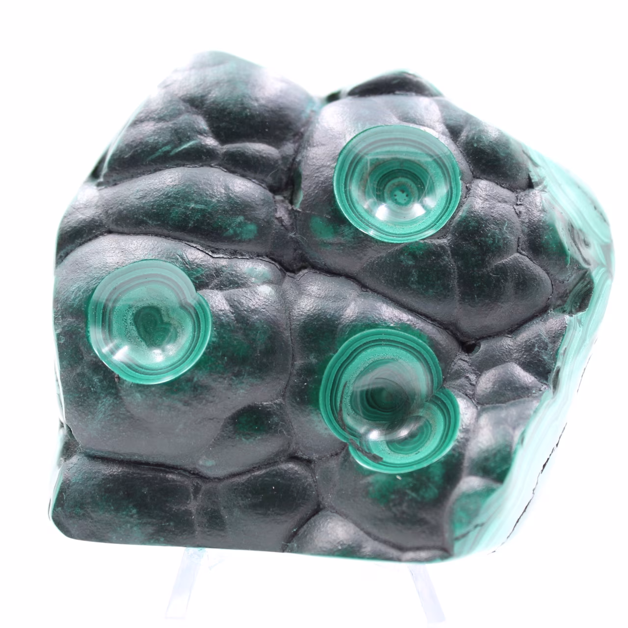 Pedra semi-polida malaquita