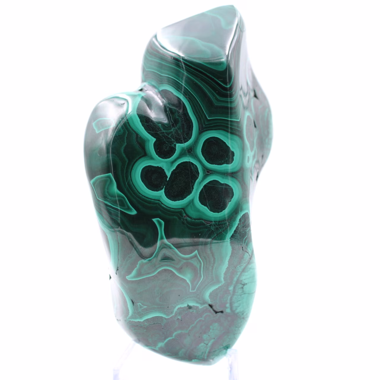 Pedra polida malaquita