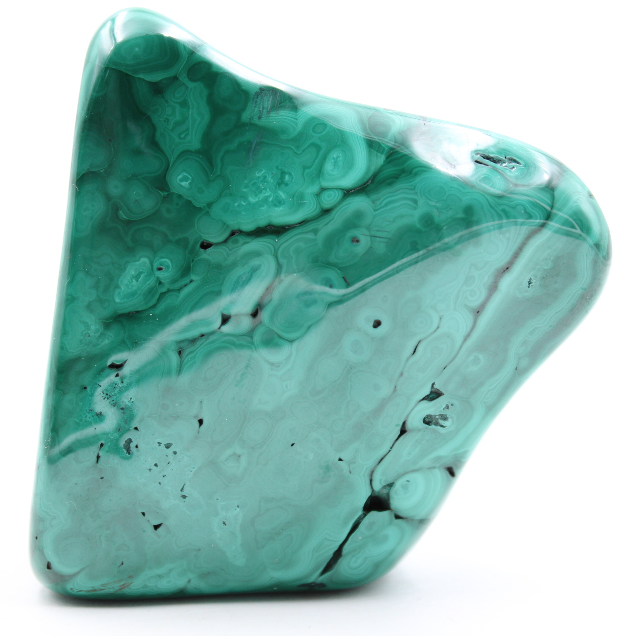 Malaquita natural polida