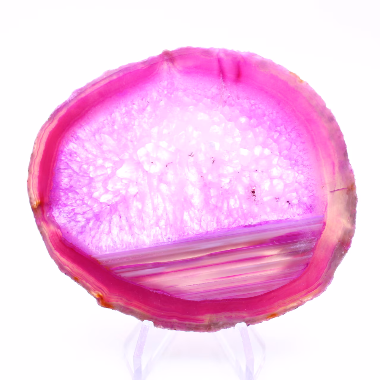 Fatia de ágata rosa