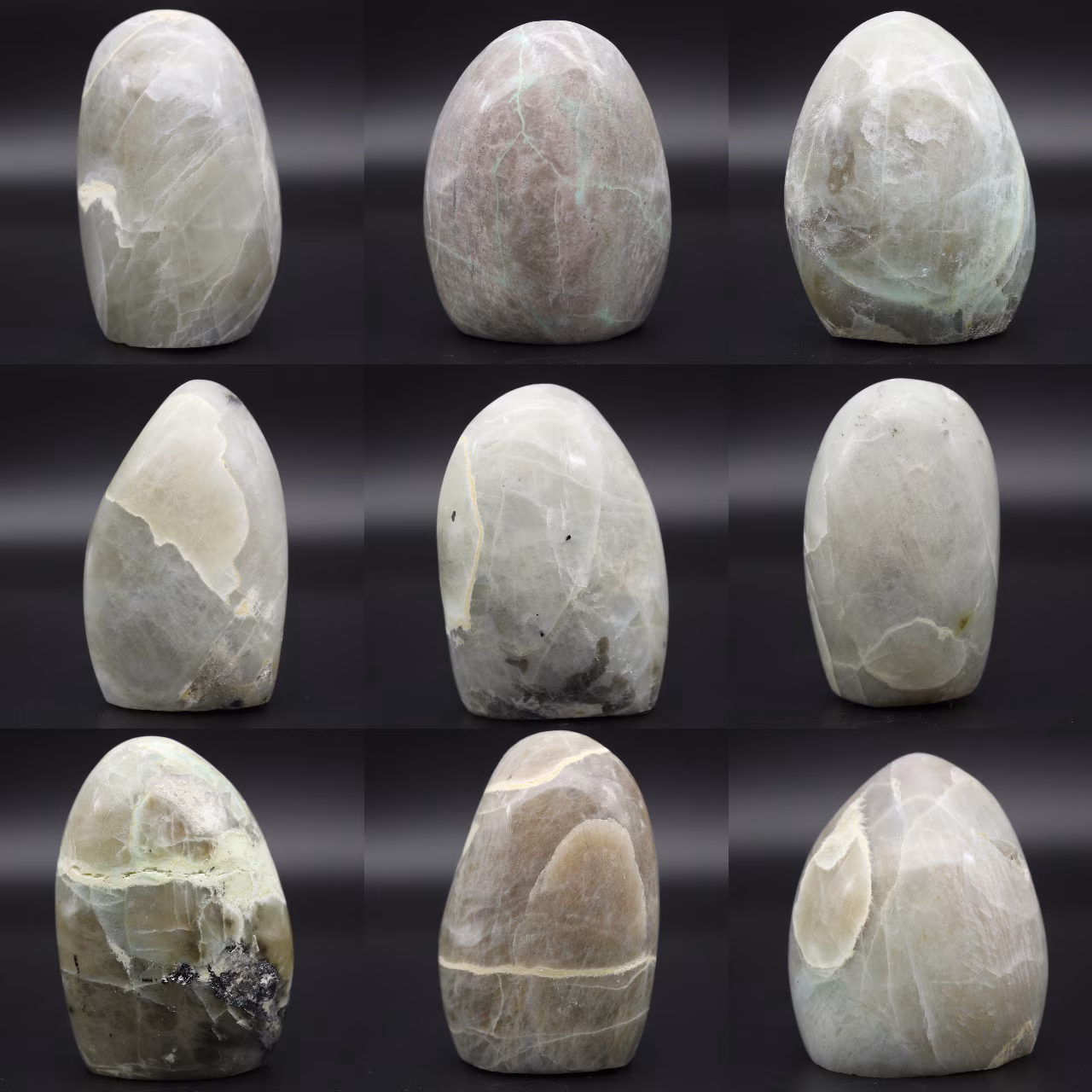 Pedra de garnierite polida