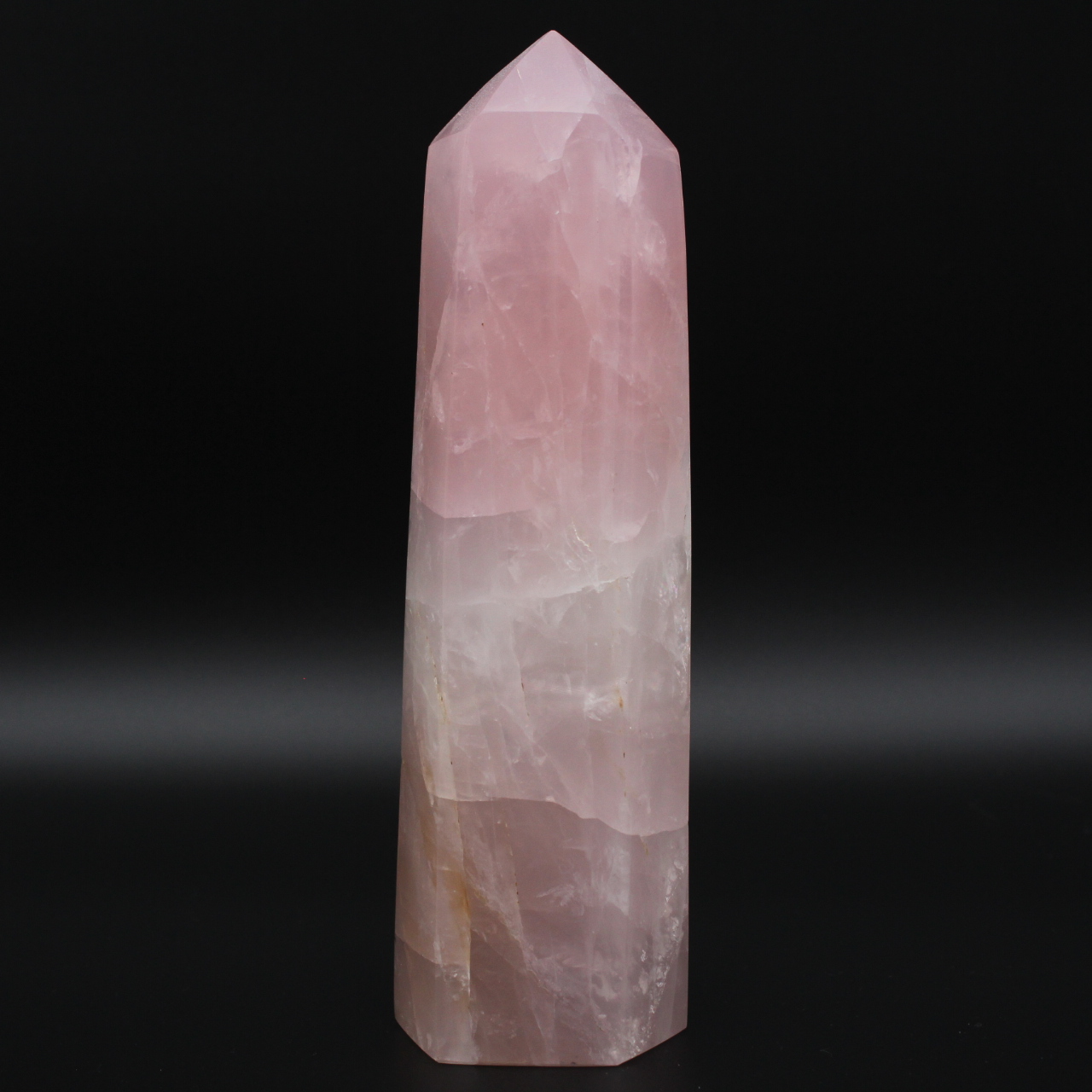 Prisma de quartzo rosa