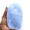 Calcita azul polida de Madagascar - 0