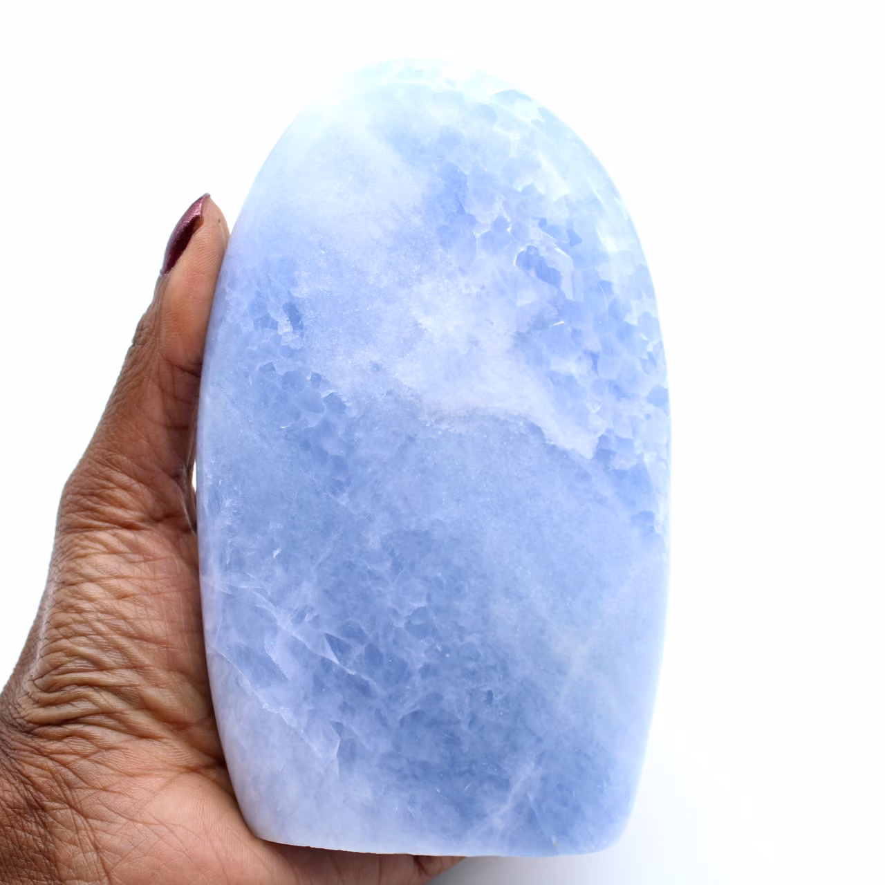 Calcita azul polida de Madagascar