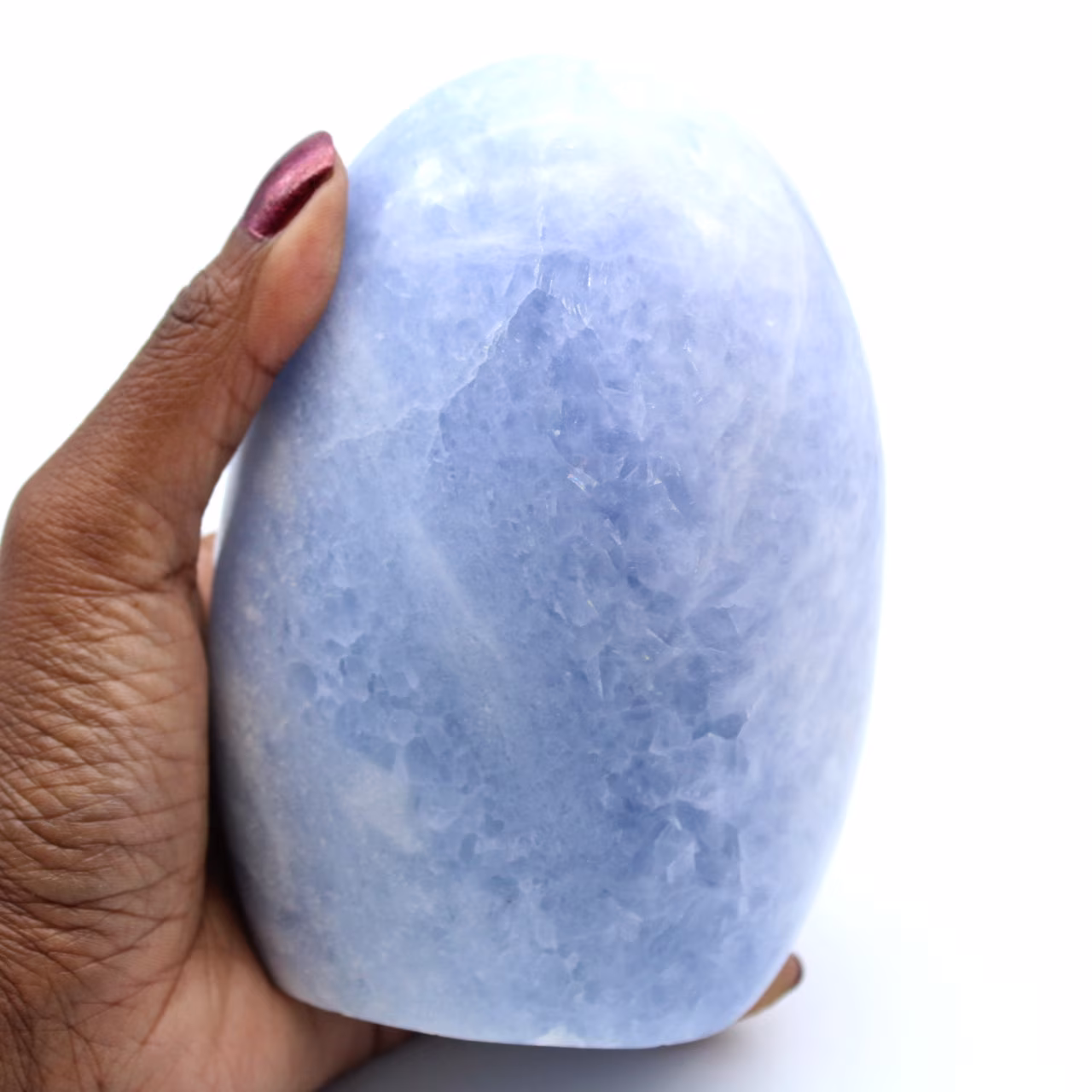 Calcita azul polida de Madagascar