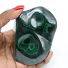 Pedra polida malaquita - 0